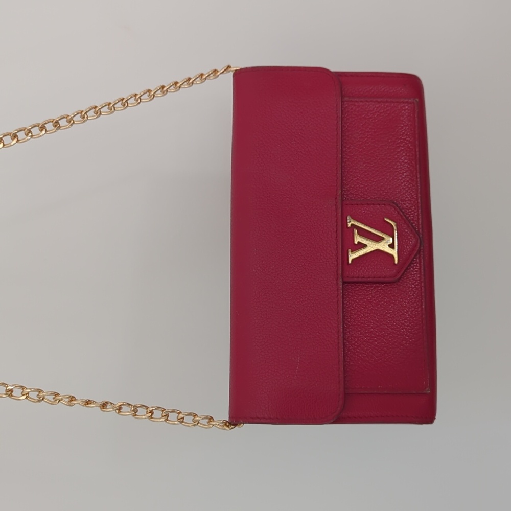 Louis Vuitton Lockme Red Leather Wallet - Picture 10 of 16